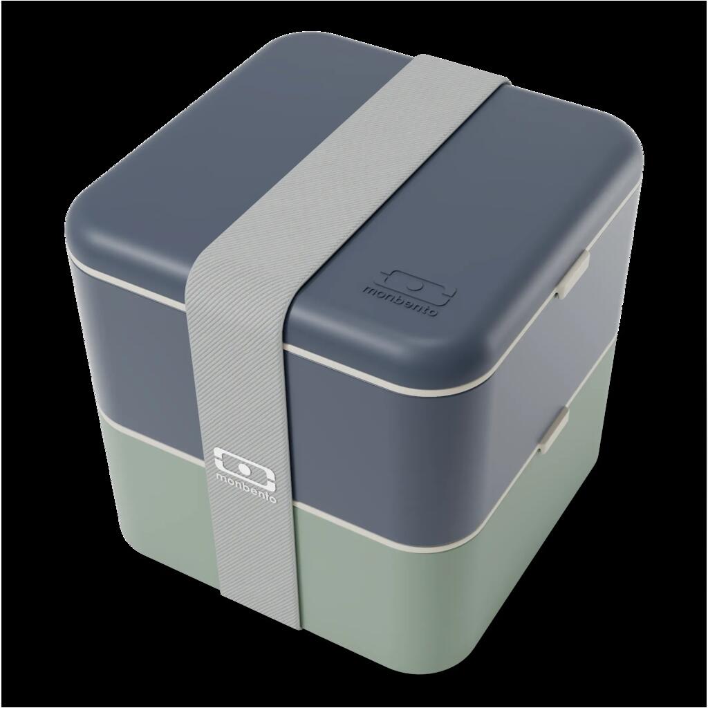 Lunch box 2x850ml - 1.7L|Adult|Office, picnic|Made in France|Square