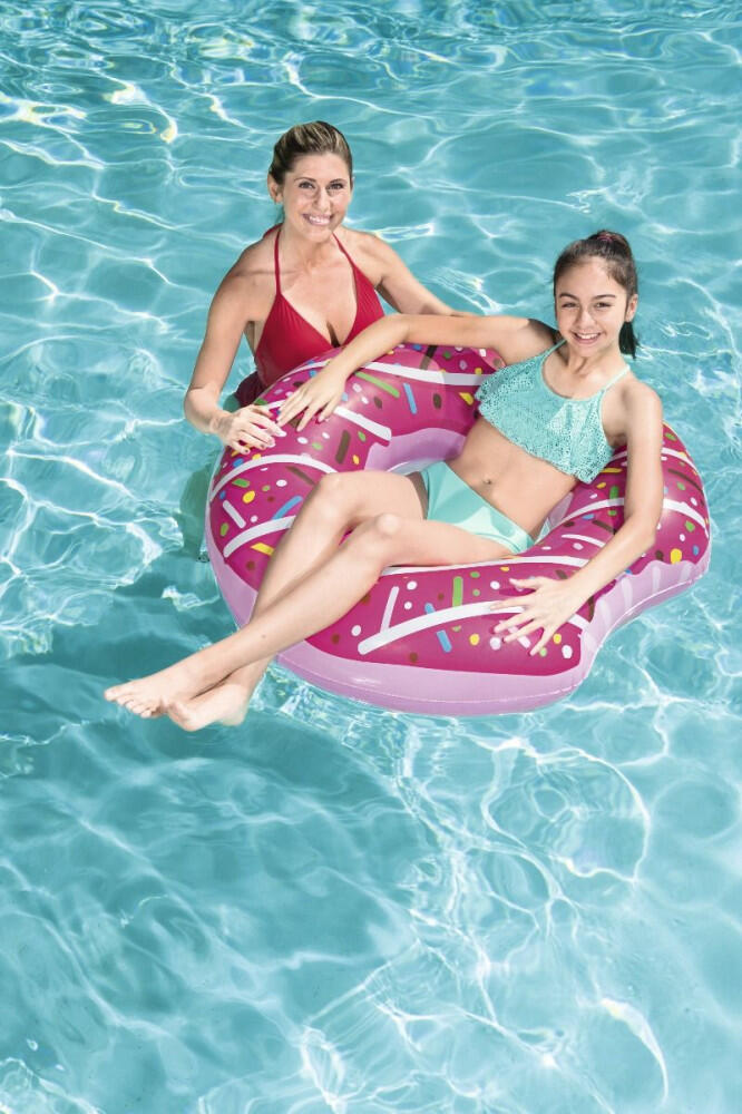 "Donat" Aufblasbarer Schwimmreifen, Schwimmen (2erPack) Kinder Braun/Pink 8/10