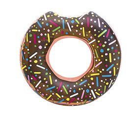 "Donat" Aufblasbarer Schwimmreifen, Schwimmen (2erPack) Kinder Braun/Pink 9/10