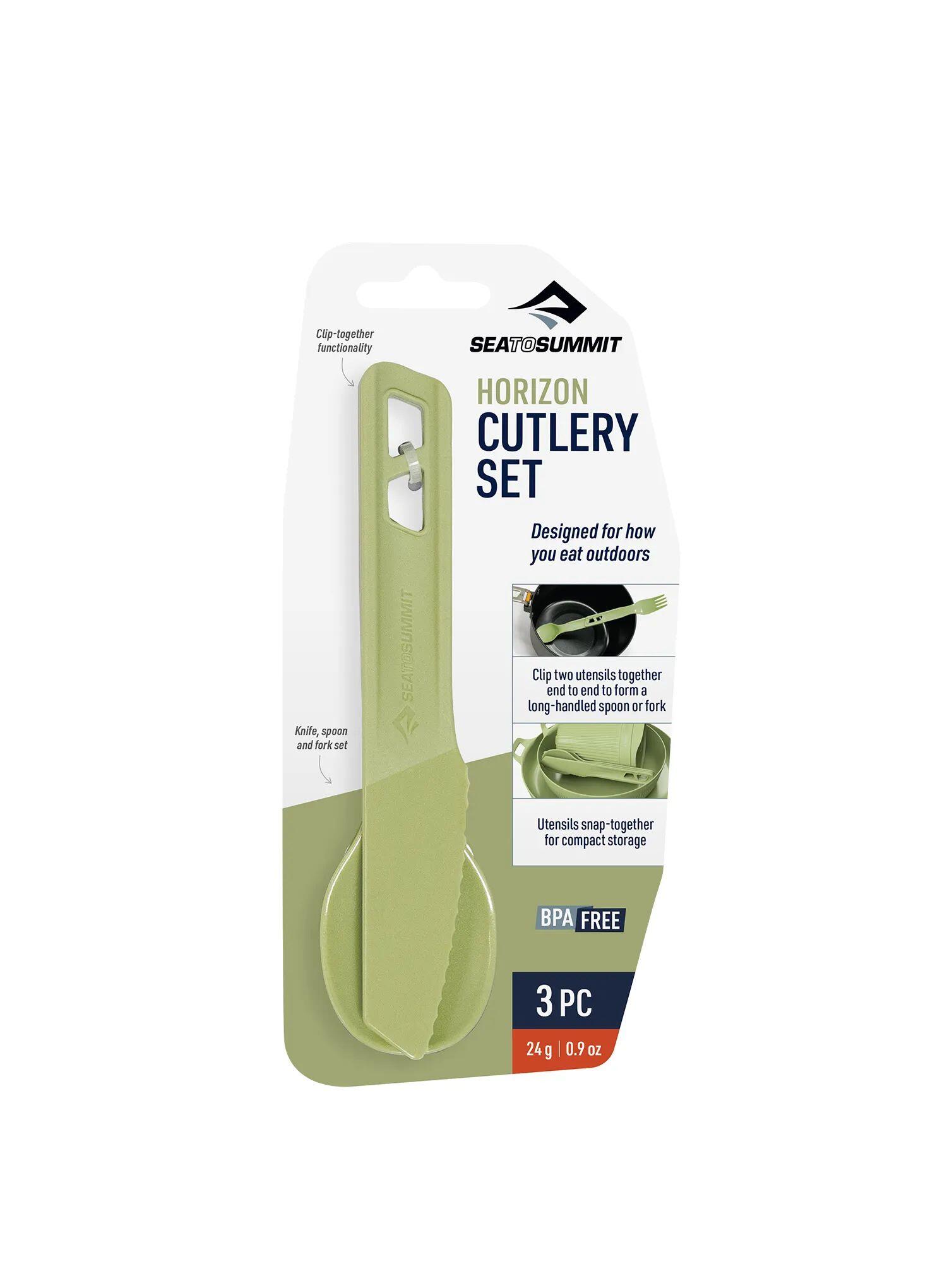Zestaw sztućcy biwakowych spork Horizon Cutlery Set 2/4