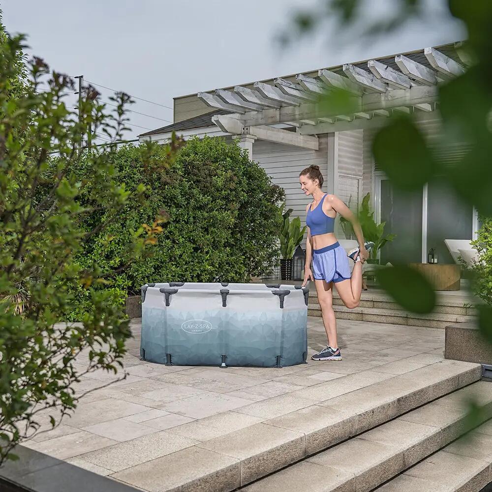 Tina de gelo de mergulho glacial Lazy-Z Spa 150x90x65 cm para 2 pessoas 8/10
