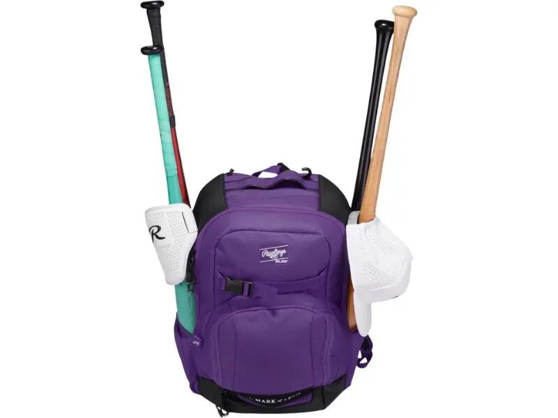 Rawlings JOURNEY Players Backpack Color Purple Baseball/Softball 2/3
