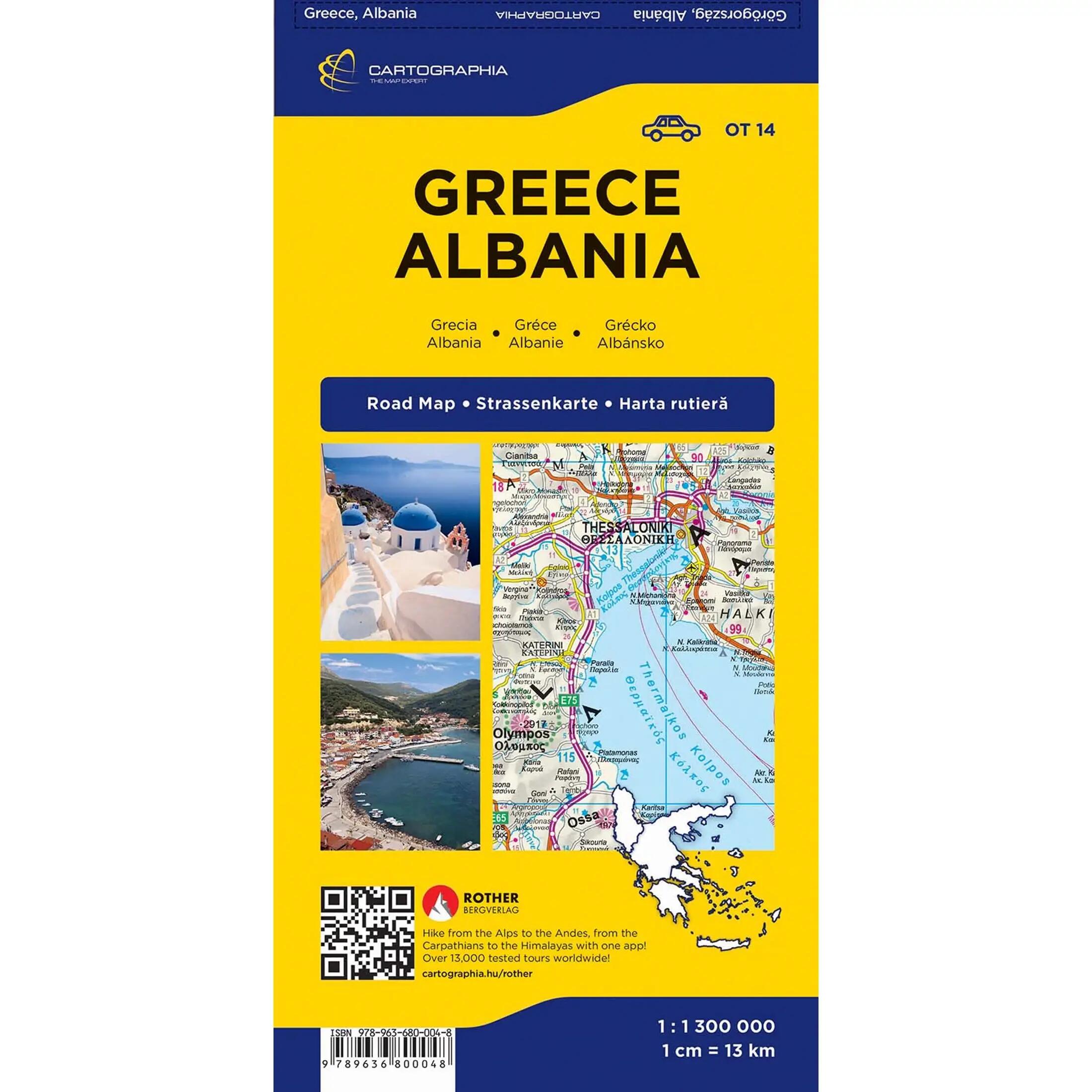 Görögország, Albánia autótérkép 2/7