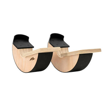 F2 Balance Board Stretch Boards Holz 33cm Natur/Schwarz