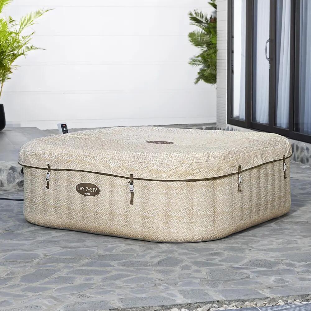 Bestway Spa gonflable carré Lay-Z-Spa Rome  AirJet EnergySense avec WiFi 5-7p 10/10