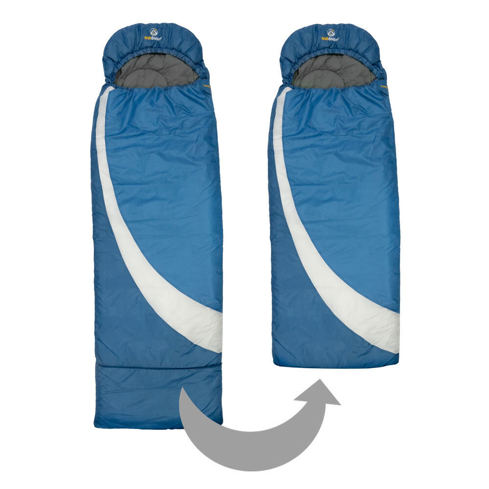 Kinderschlafsack DreamSurfer Blau Grau - Mitwachsender
Campingschlafsack 3/7