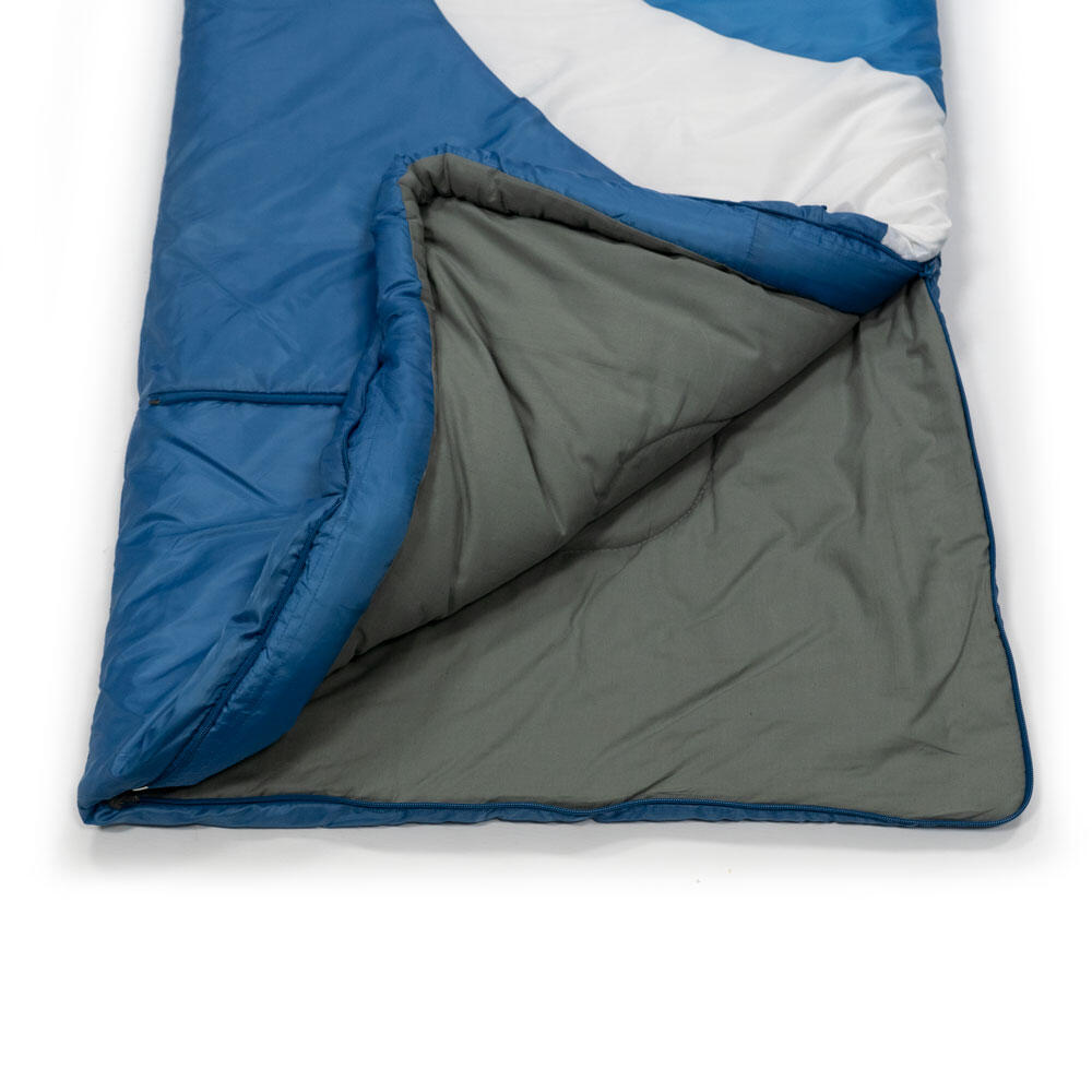 Kinderschlafsack DreamSurfer Blau Grau - Mitwachsender
Campingschlafsack 5/7