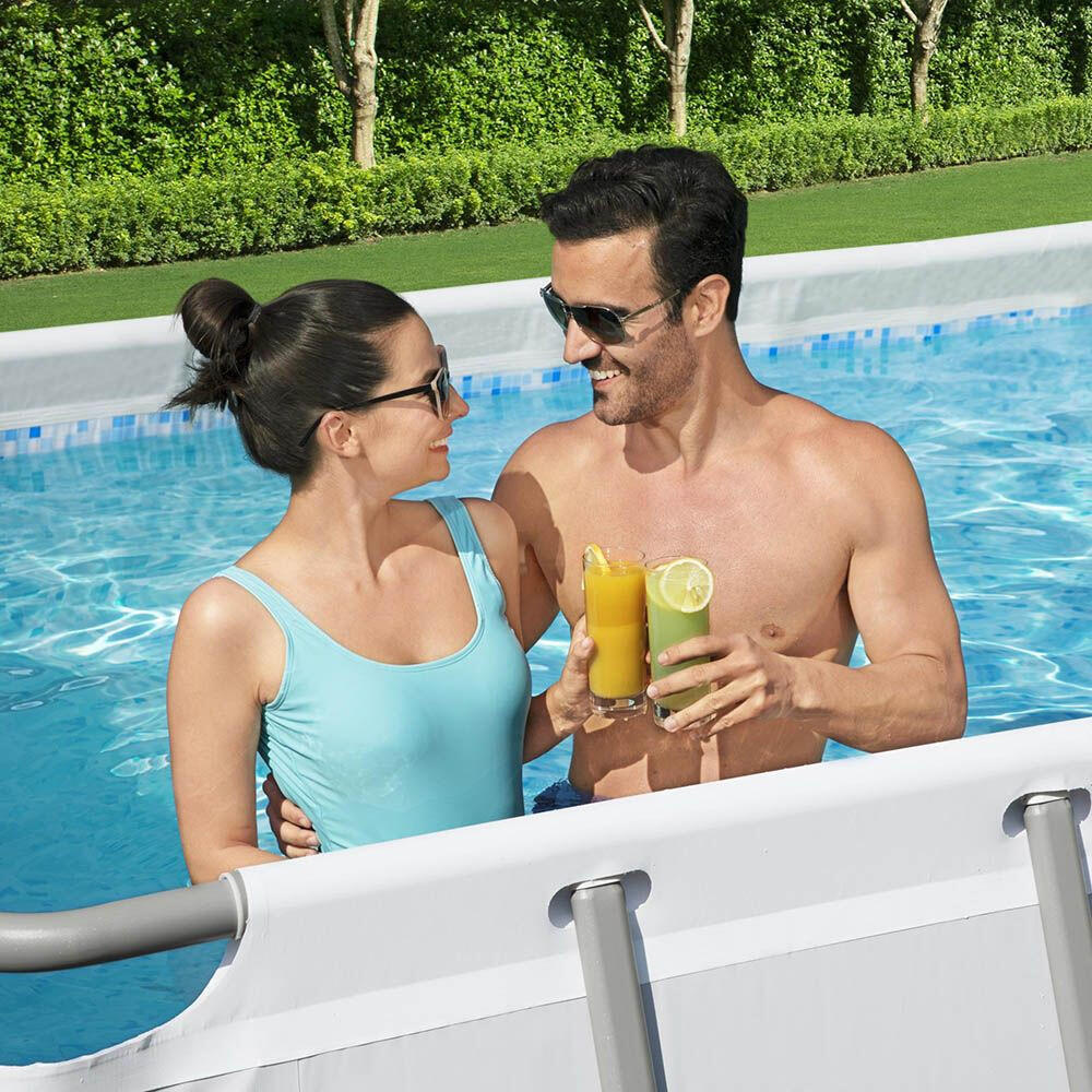 Piscina Desmontable Tubular Bestway Power Steel 640x274x132 cm Depuradora Cartuc 8/10