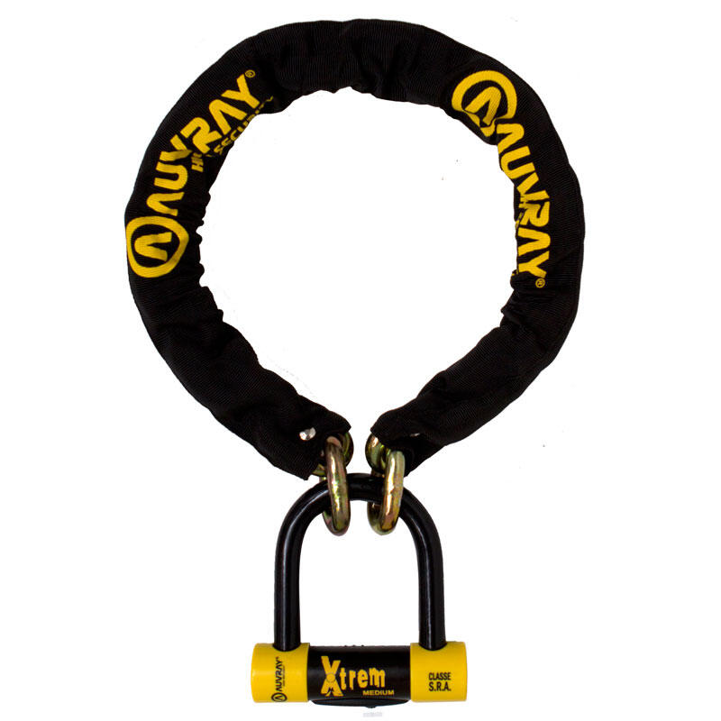 ANTIVOL CHAINE XTREM D.13,5 SRA 100cm + Bloc Disque SRA XTREM 2/2