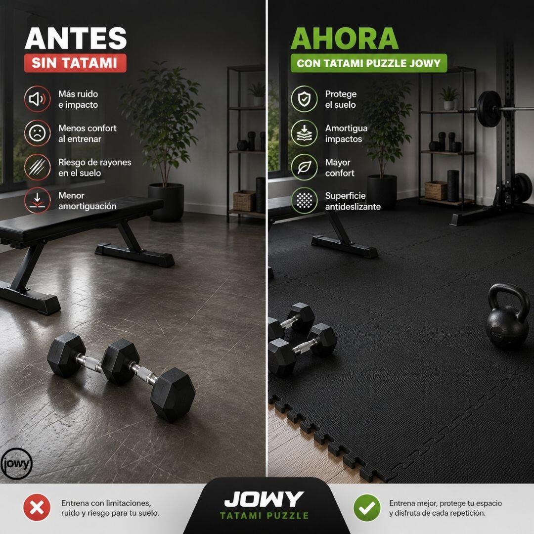 Pack Esterilla Protectora 4 uds. de Suelo 60 x 60 x1 cm, Negro 4/8