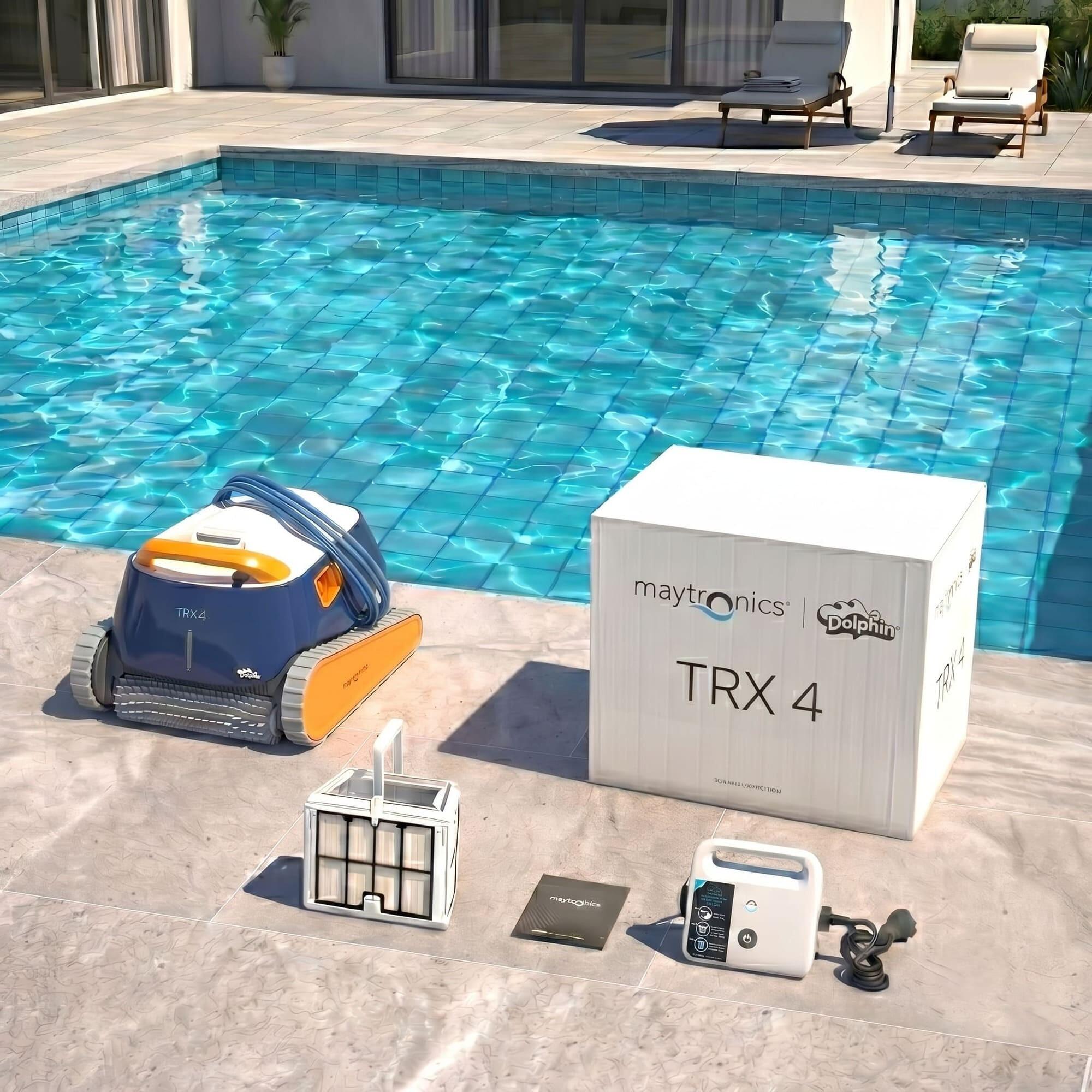 Robot limpiafondos piscina TRX4 Dolphin APP 3 en 1  programable 3/7