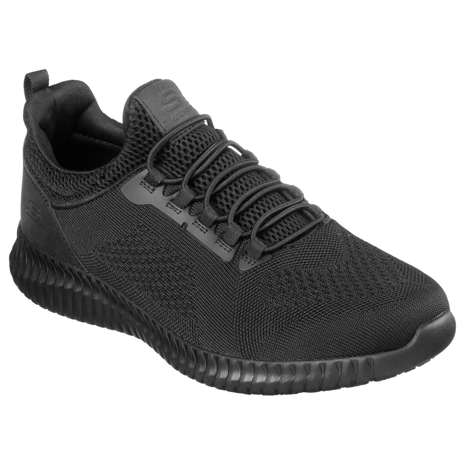 Mens Work Relaxed Fit Cessnock SR Shoes Black