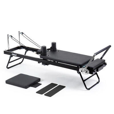 Pilates reformer opvouwbar met metalen veren voor full-body training