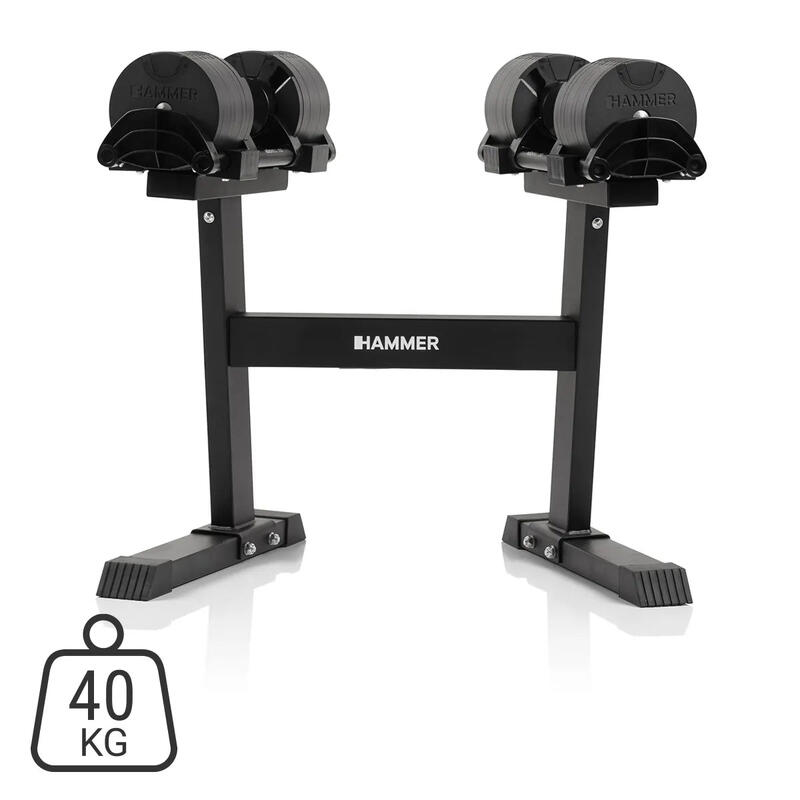 Gantere reglabile SmartLock 20 kg Hammer (fara stand)