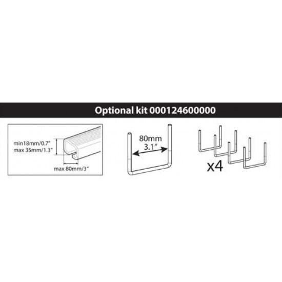 Kit prindere cutie portbagaj Menabo Marathon/Mania, sistem U 80mm, fara piulite