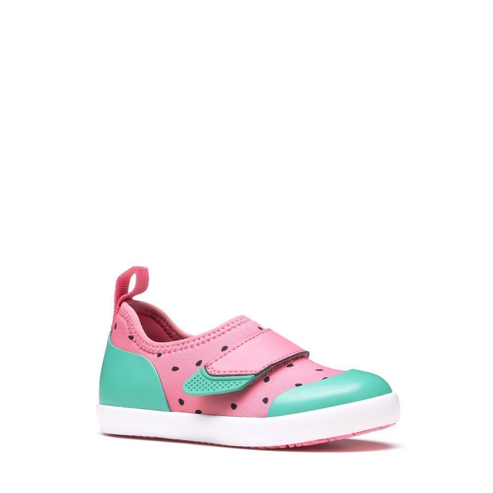 Childrens/Kids Summer Solstice Dotted Trainers (Pink) 3/3