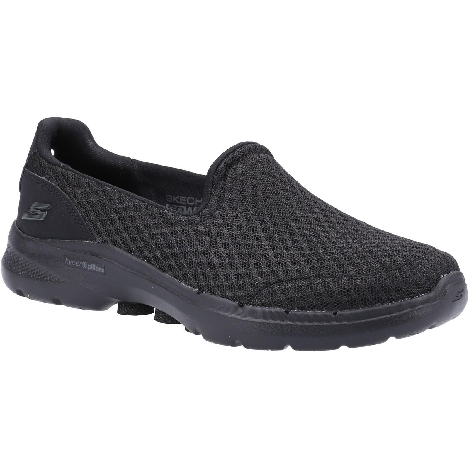 SKECHERS Womens/Ladies GOwalk 6 Big Splash Walking Shoes (Black)