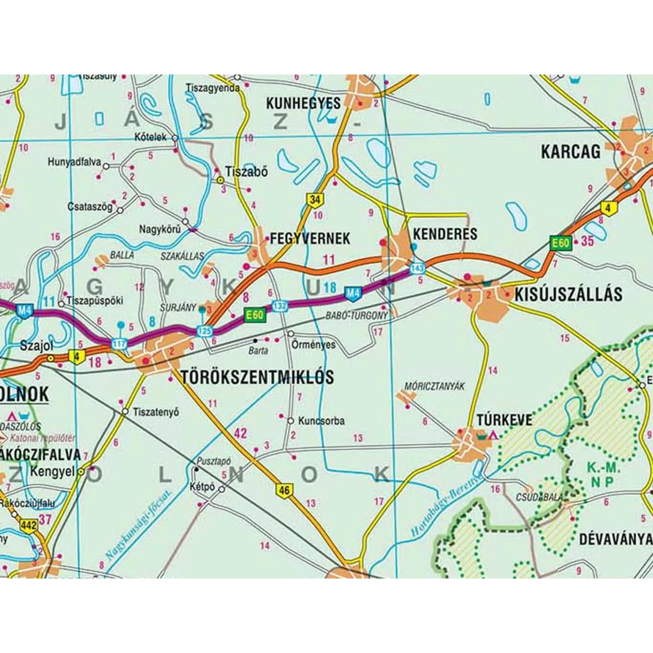 Magyarország keményborítós autótérkép 1:450 000 4/4