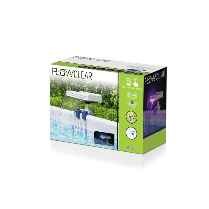Cascada para Piscinas Tubulares Bestway con Luz LED 34x24x32 cm 10/10