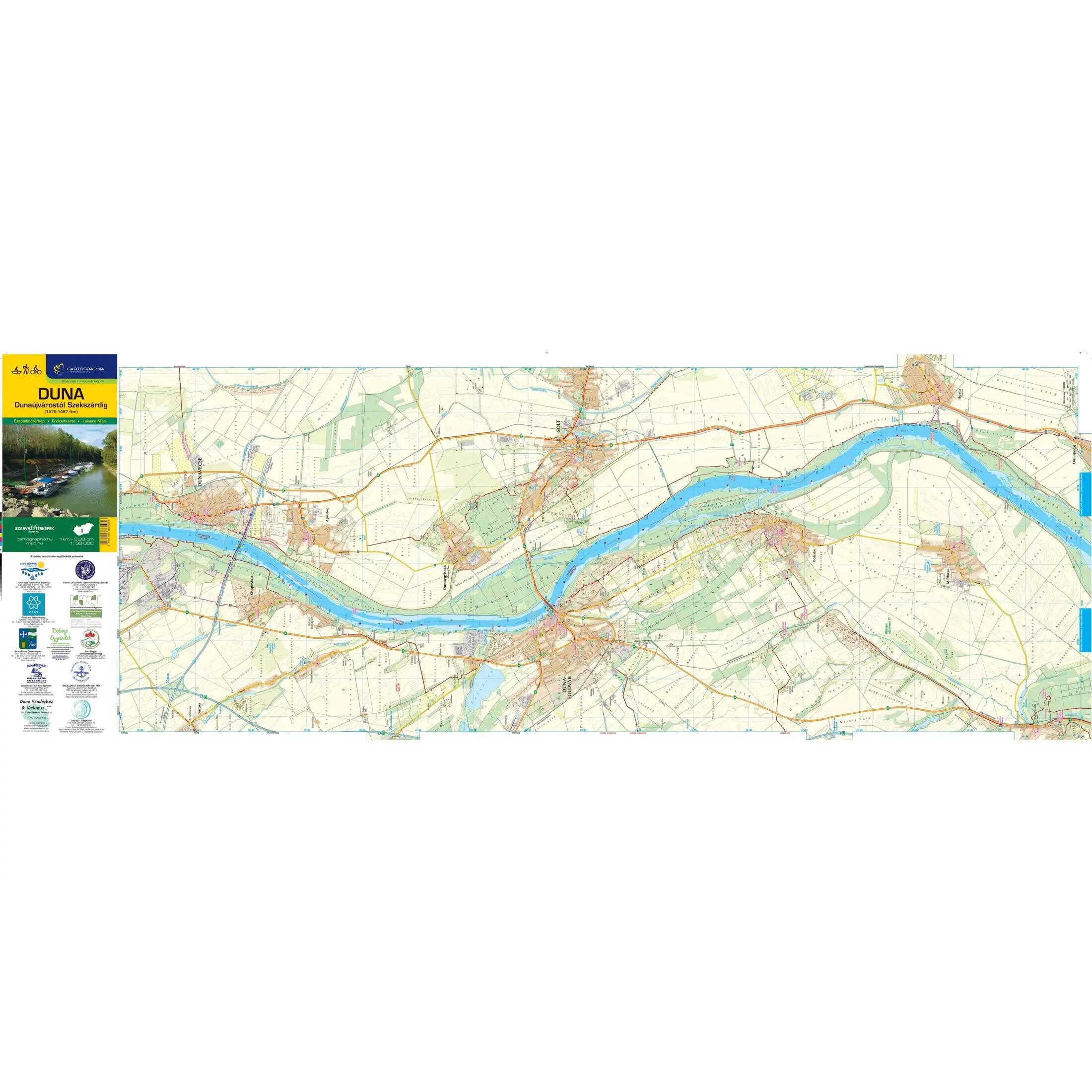 Duna (Dunaújvárostól Szekszárdig) biciklis, vízisport-, horgász- és turistatérké 5/6