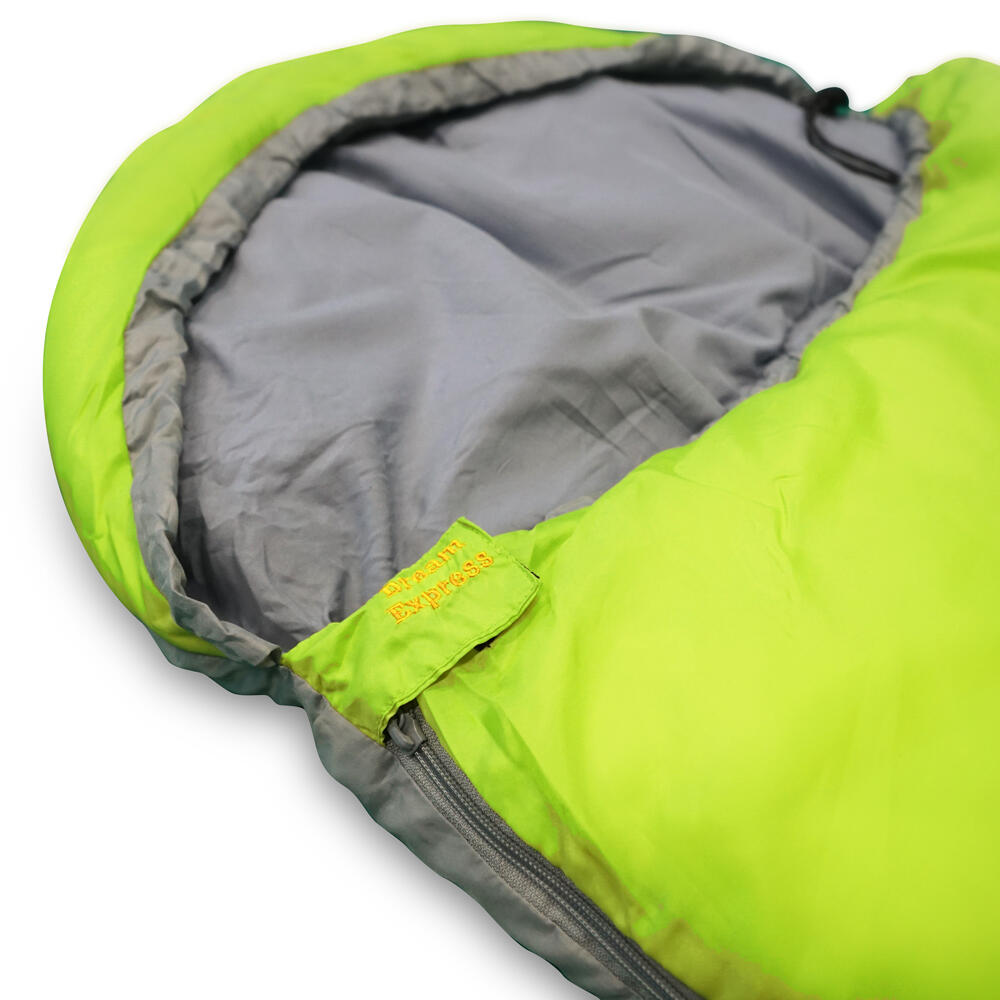 Kinderschlafsack Dream Express Grün - Mitwachsender Jugendschlafsack 7/7