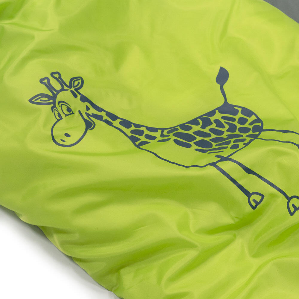 Kinderschlafsack Dream Express Grün - Mitwachsender Jugendschlafsack 5/7