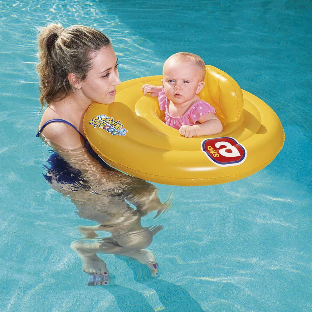Bouée Gonflable Motif/style 3 Cercles SWIM SAFE WONDERSPLASH Bébé (Jaune) 9/9
