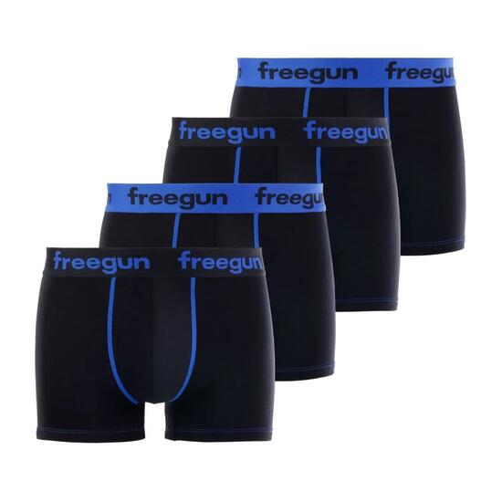 Lot de 4 Boxers garçon coton Bleu