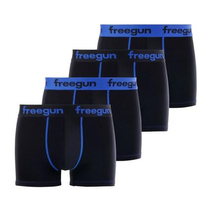Lot de 4 Boxers garçon coton Bleu
