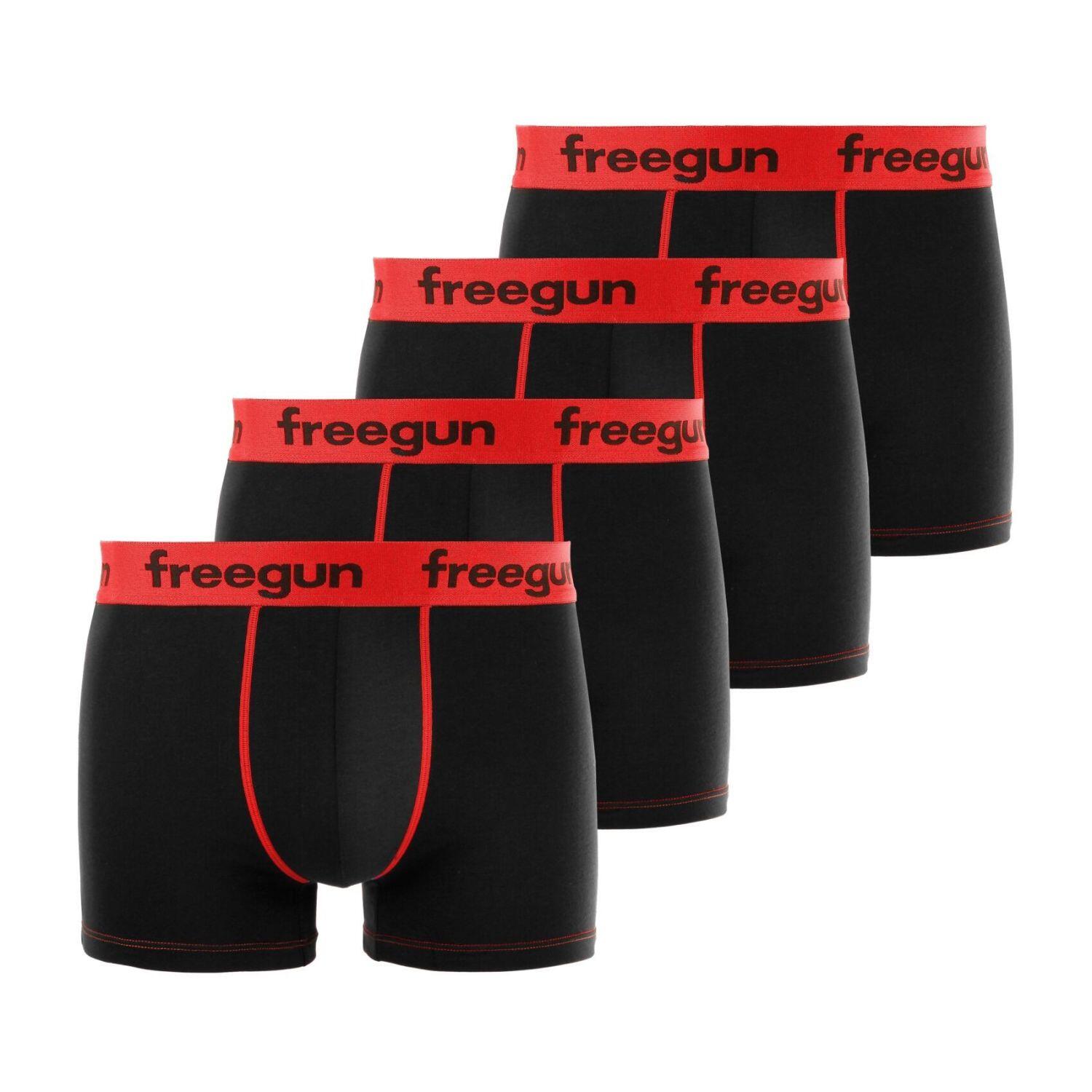 Lot de 4 Boxers garçon coton Rouge 1/3