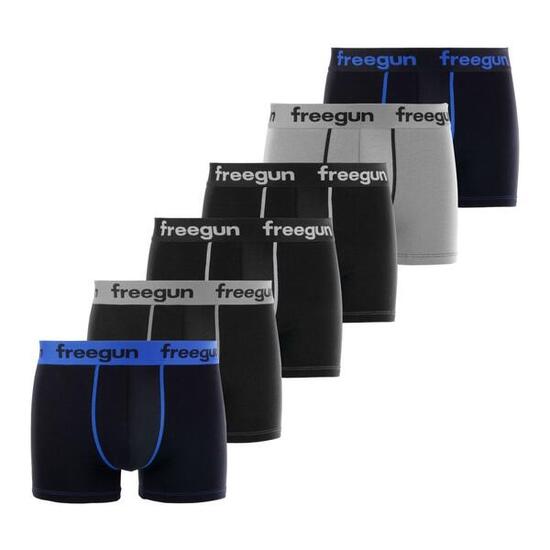 Lot de 6 boxers coton homme Uni