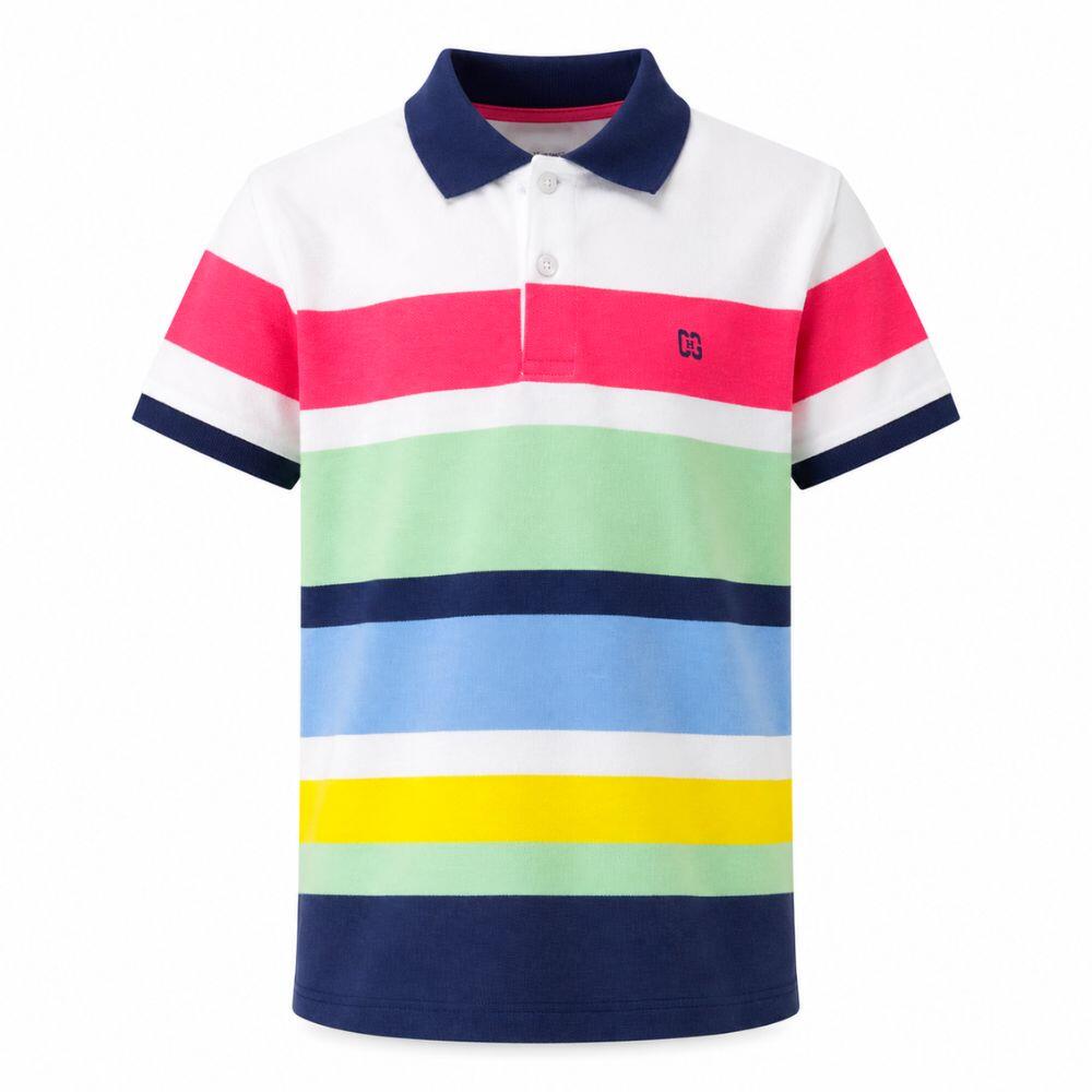 Polo niño rayas multicolor 2/4