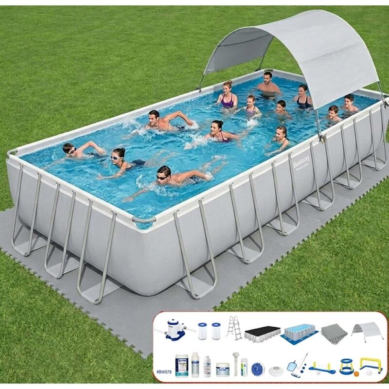 Bestway Gölgelikli Prefabrik Havuz Seti 732x366x132cm BW579 56474