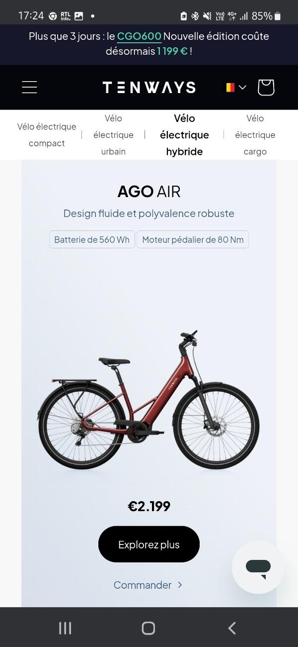 Entre Particuliers - VTC teenways ago air 2025 7/7