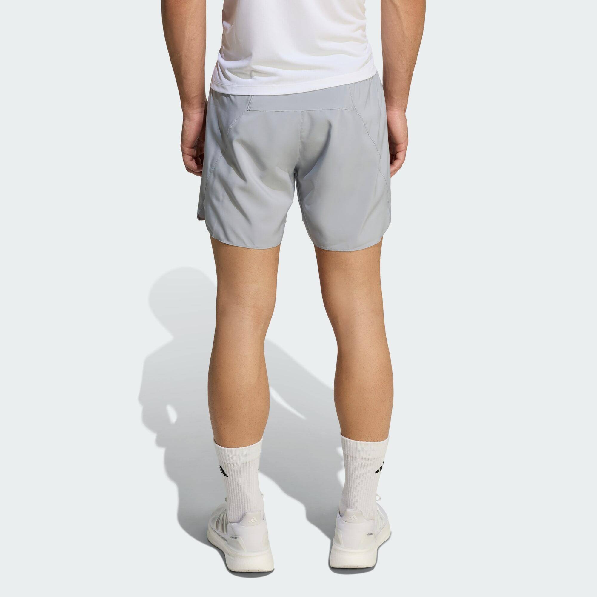Adidas Run Ess Shor M Men Running Shorts Grey -  3