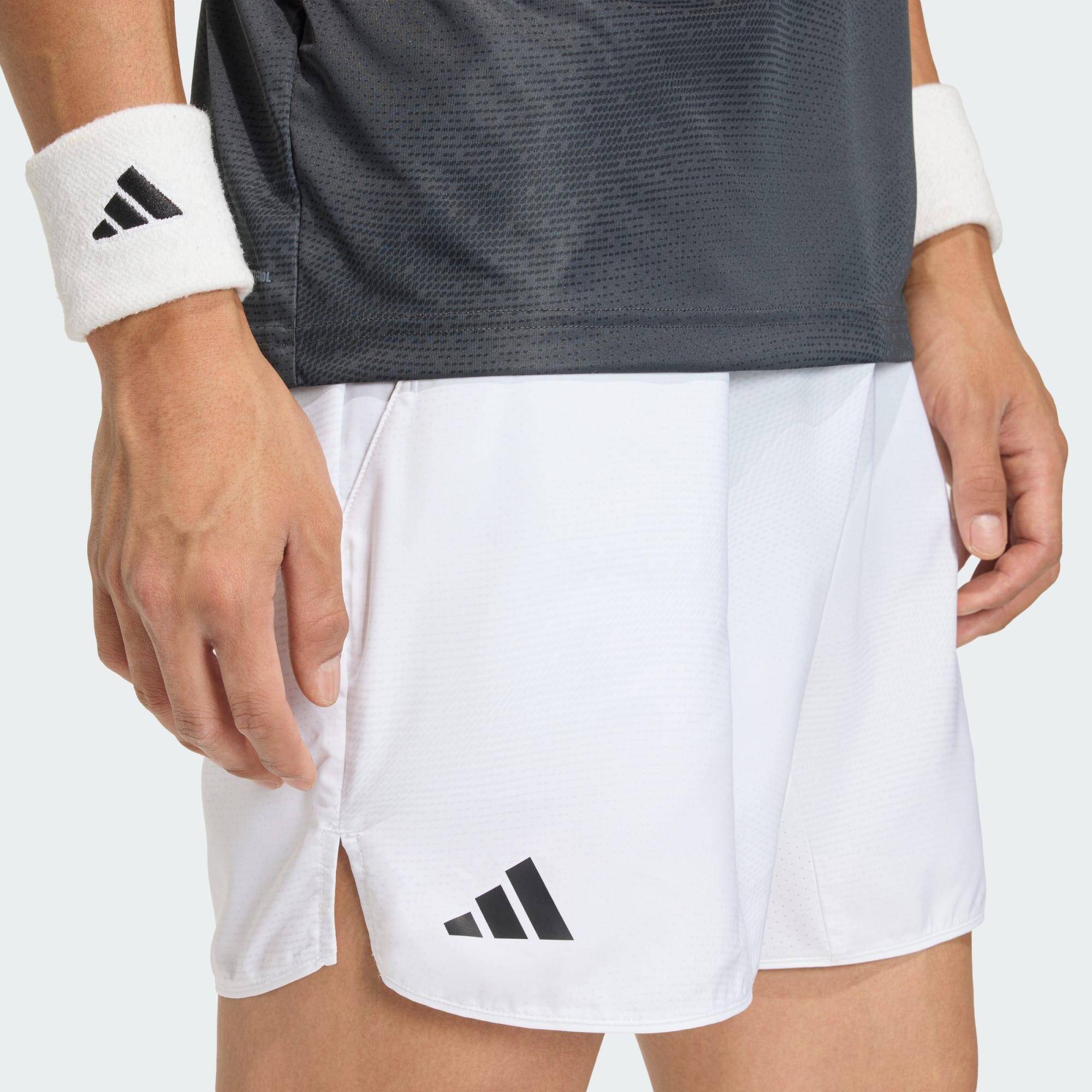 Adidas CLUB GRAPHSHORT Men Tennis Shorts White -  3