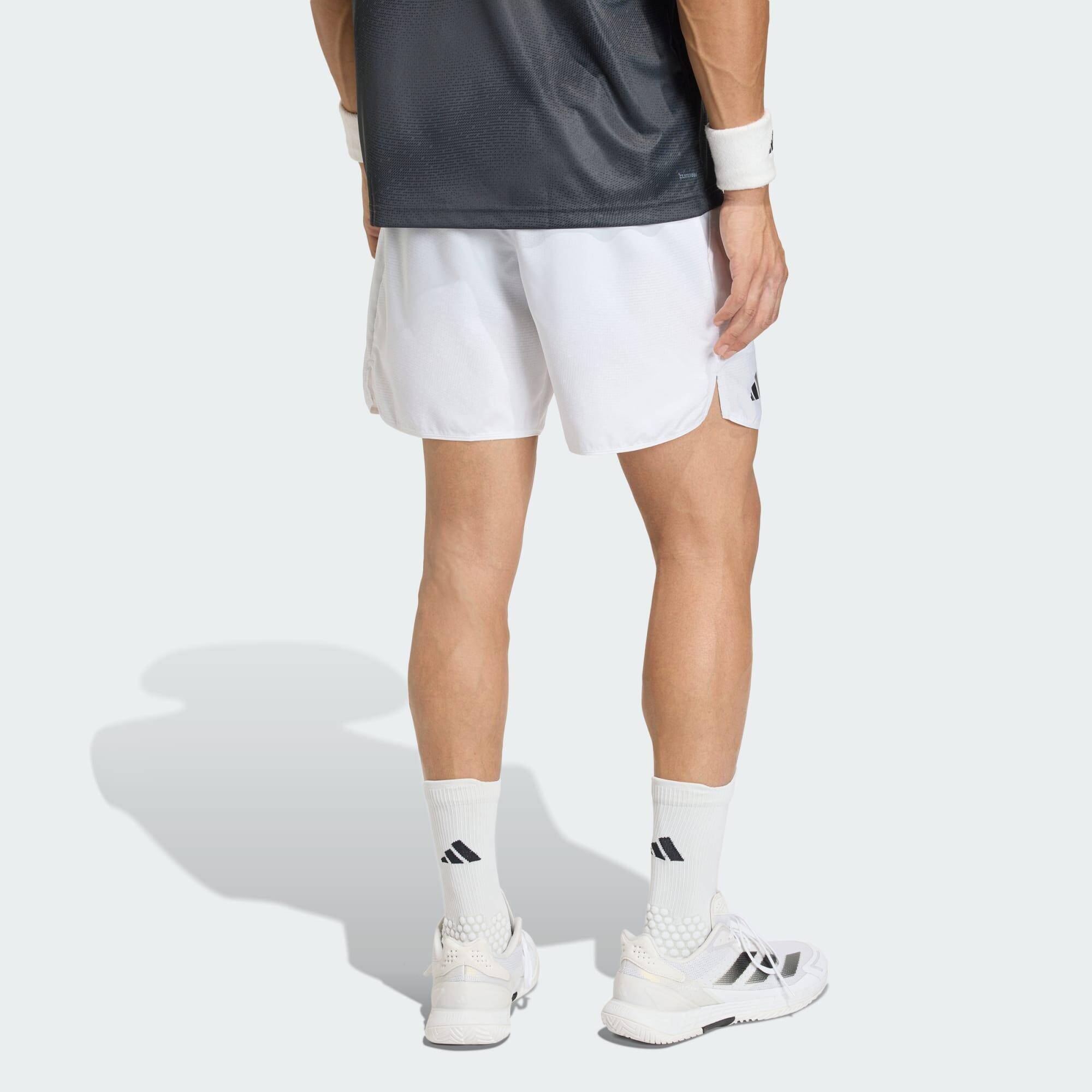 Adidas CLUB GRAPHSHORT Men Tennis Shorts White -  2