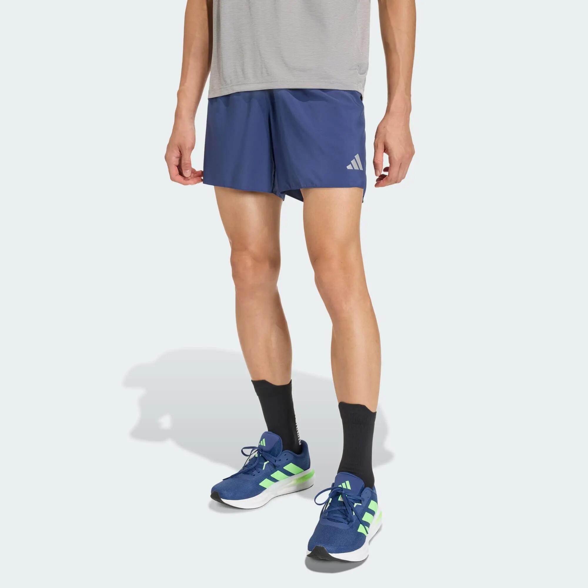 Adidas Run Ess Shor M Men Running Shorts Blue -  2