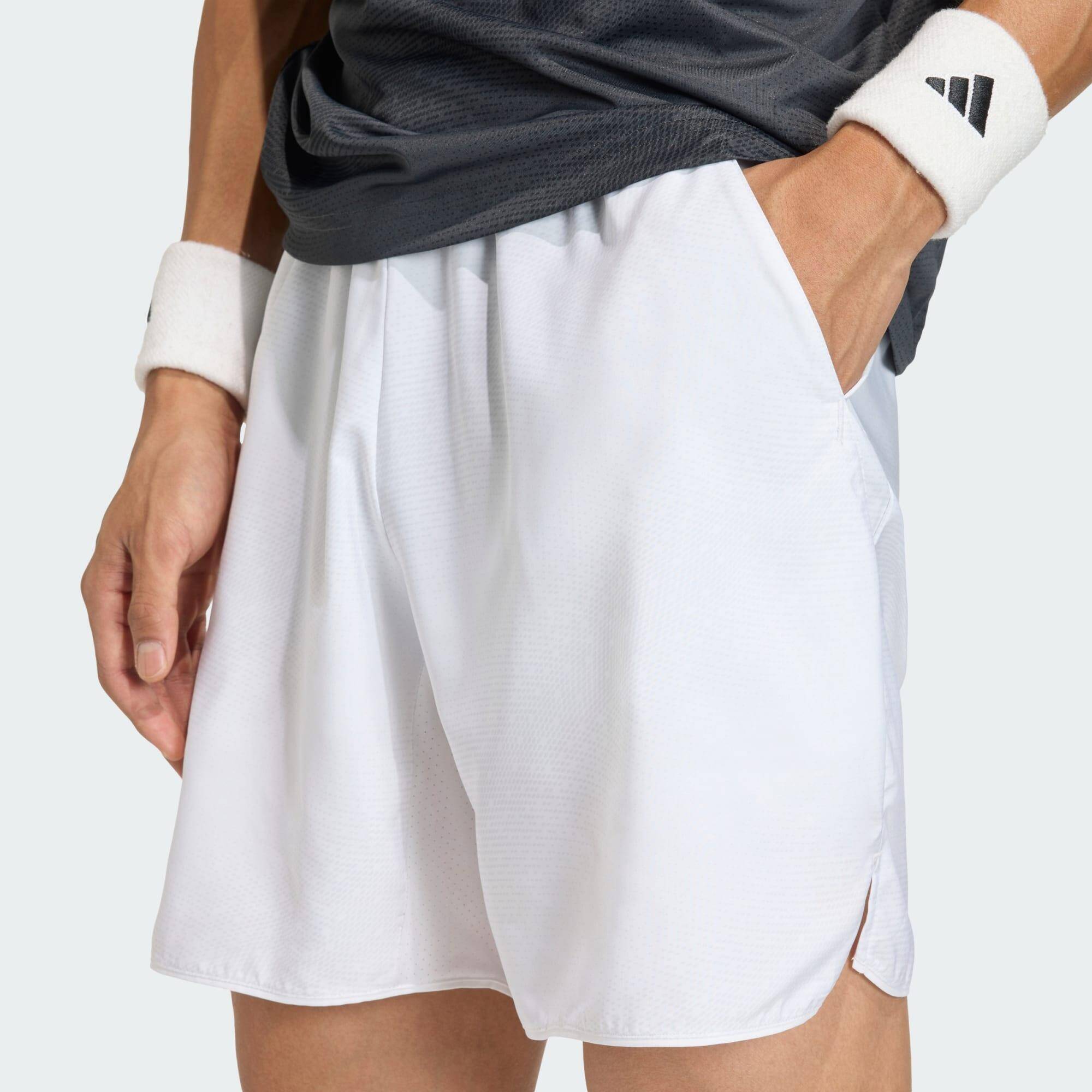 Adidas CLUB GRAPHSHORT Men Tennis Shorts White -  4