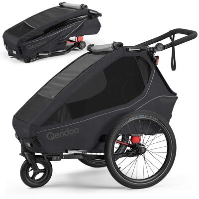 Fietskar kidgoo 2 phantom grey