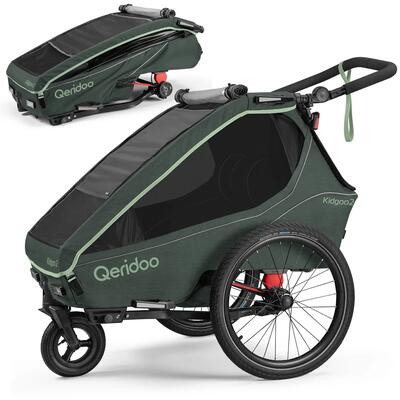 Fietskar kidgoo 2 forest green