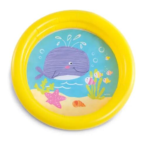 Piscina gonflabila pentru copii Intex 59409 cu imprimeu balena, 61x15 cm