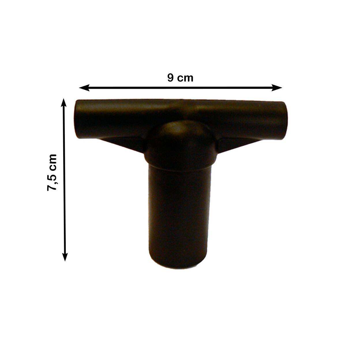 Lot de 2 capuchons T-section pour arceau de filet de trampoline 2/4