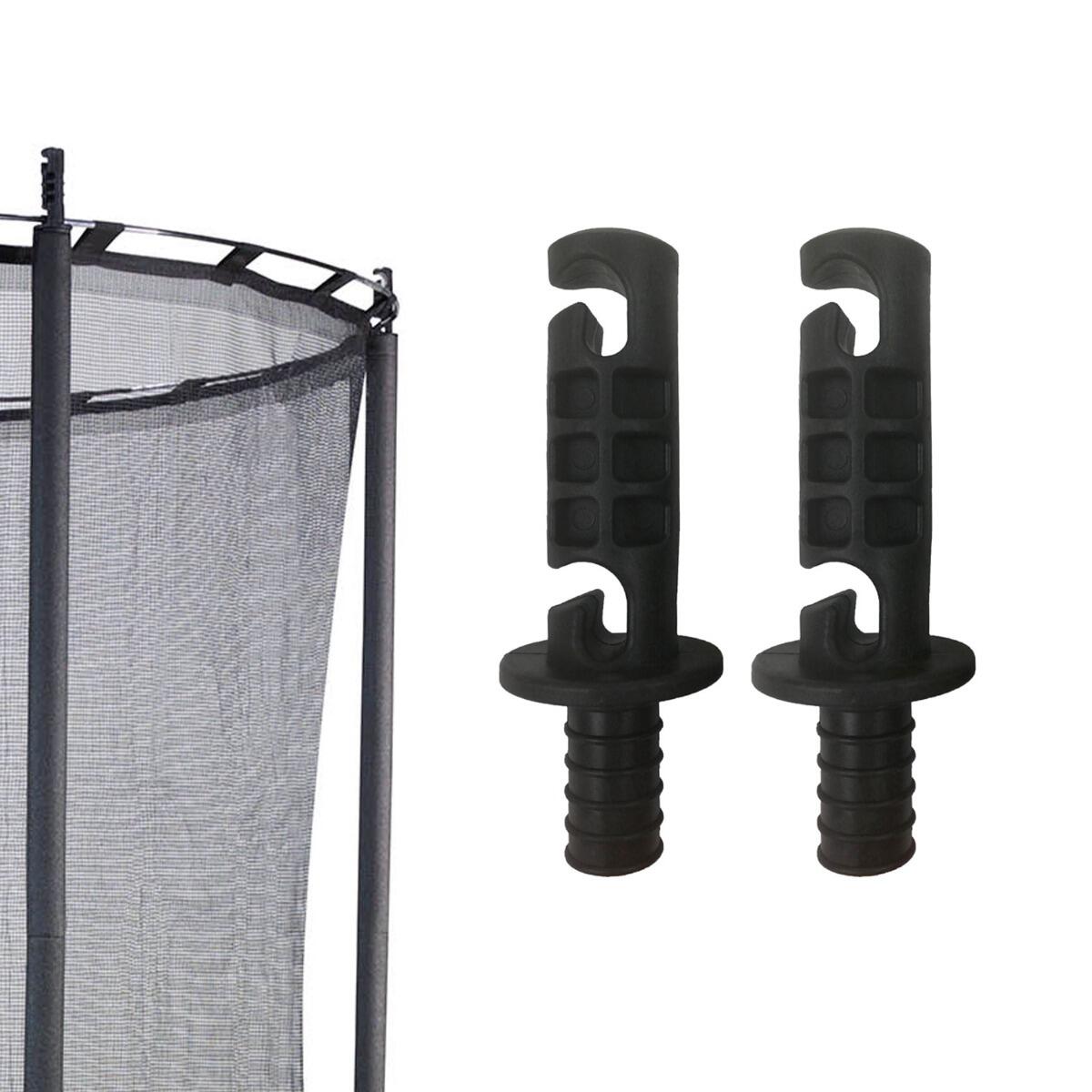 Lot de 2 capuchons de maintien universels pour filet de trampoline Ø25 mm 2/4