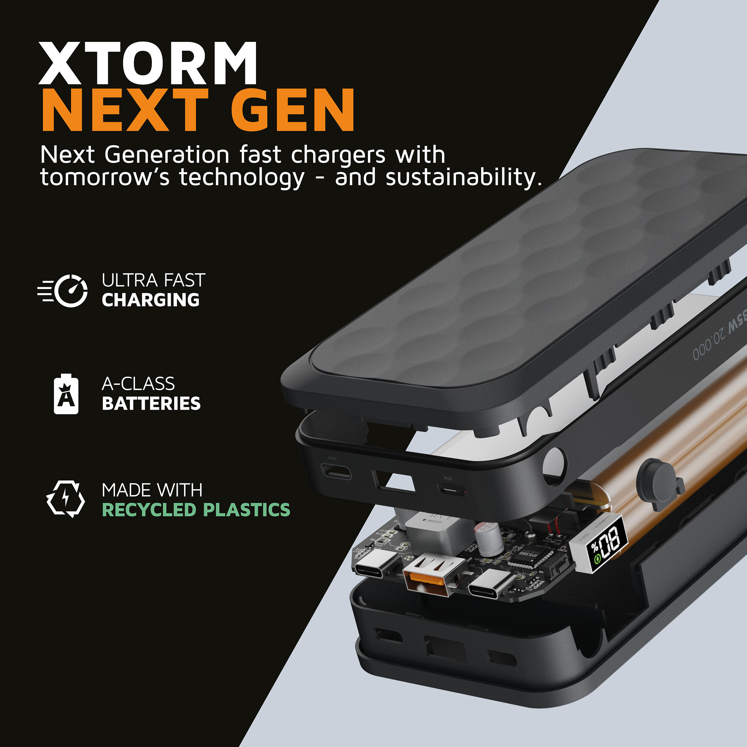 XTORM Powerbank Fuel 20000 mAh 35W czarny 7/7