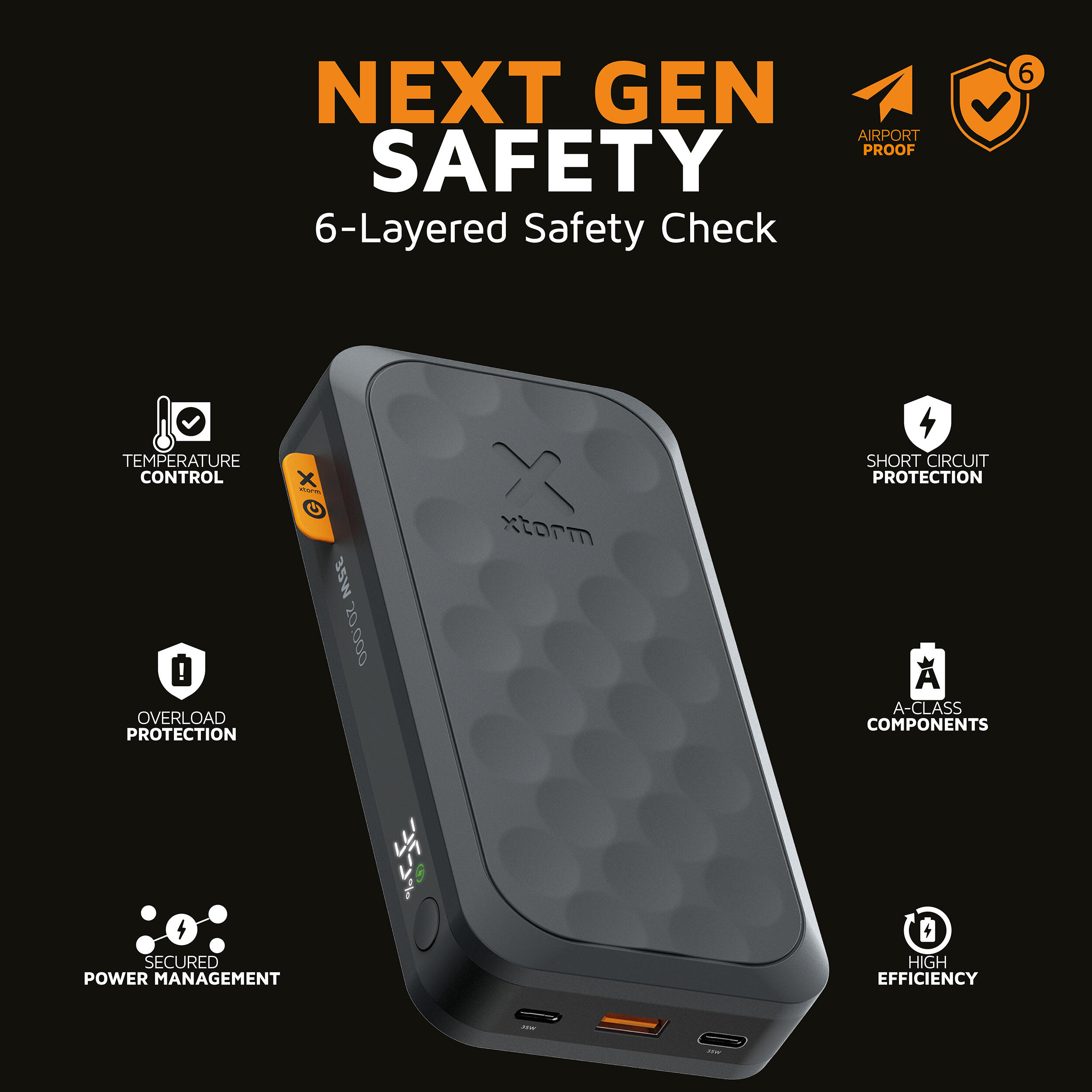 XTORM Powerbank Fuel 20000 mAh 35W czarny 6/7