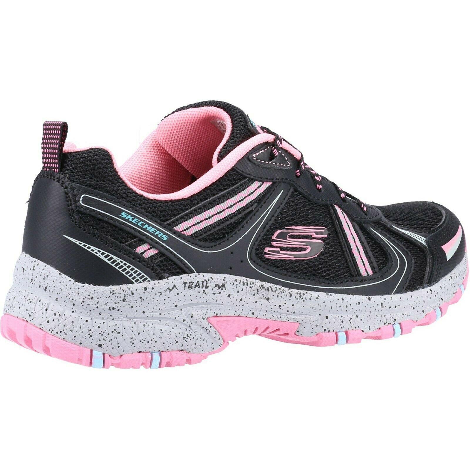 Womens/Ladies Hillcrest Vast Adventure Leather Shoes (Black/Hot Pink) 2/5