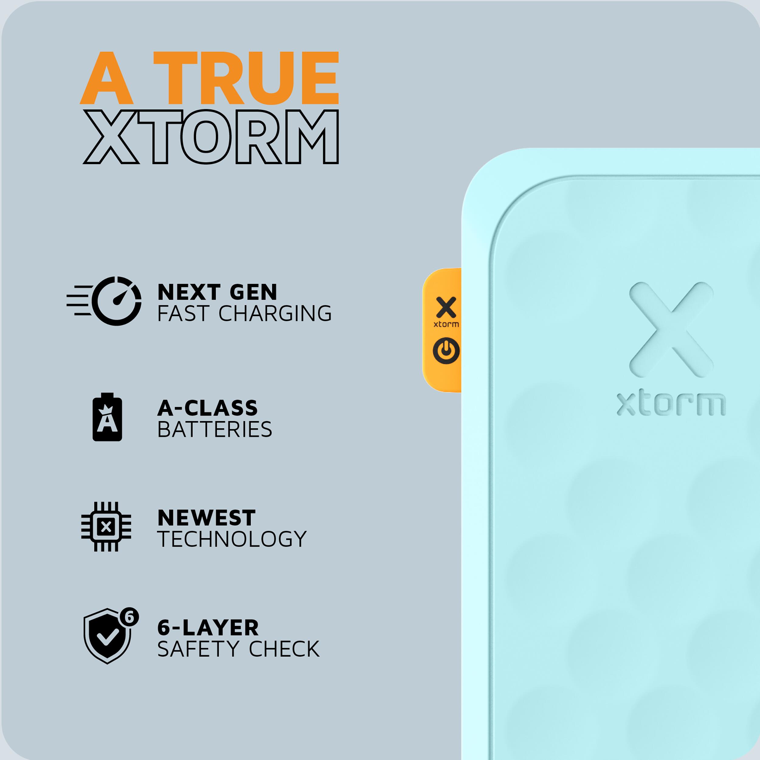 Xtorm Fuel Series 5 20W Powerbank 10.000 mAh - 2 x USB-C / 1 x USB-A - Blauw 7/7