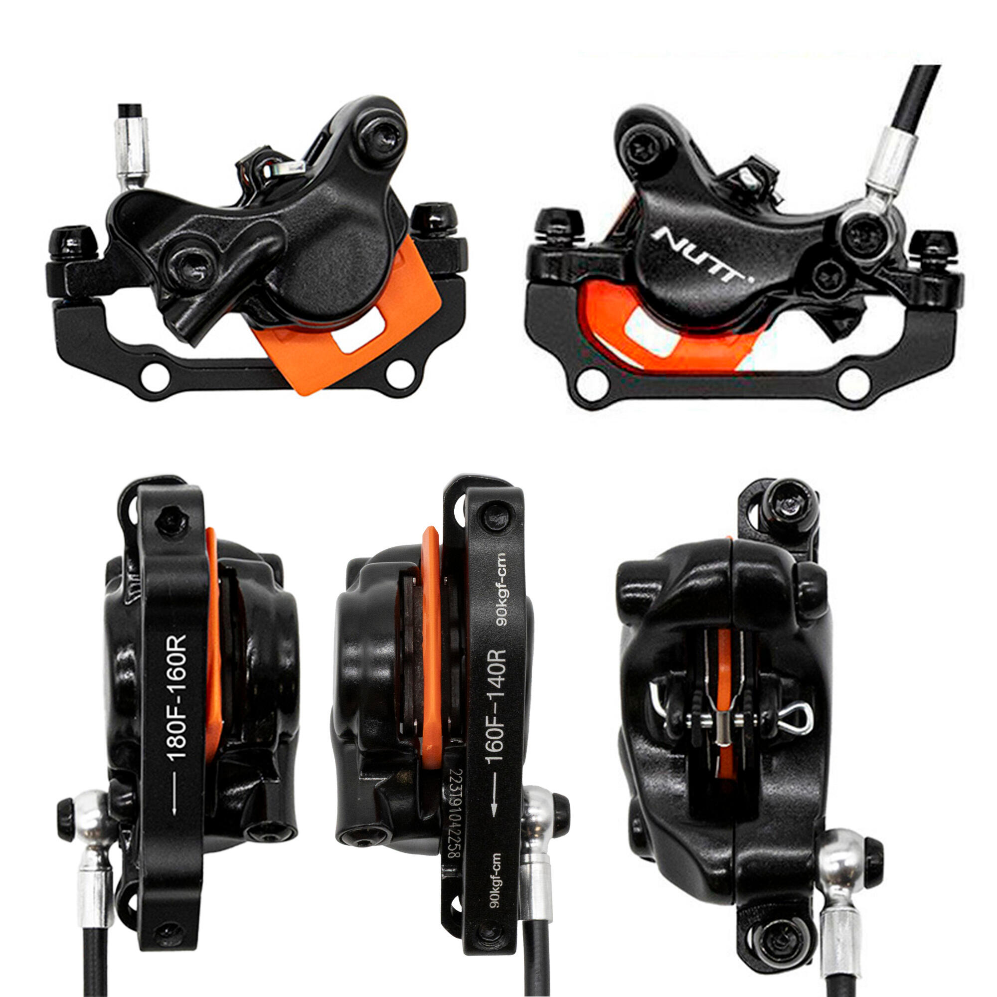Kit de freno hidráulico negro A5-D Delantero R trasero L [NUTT] 4/5