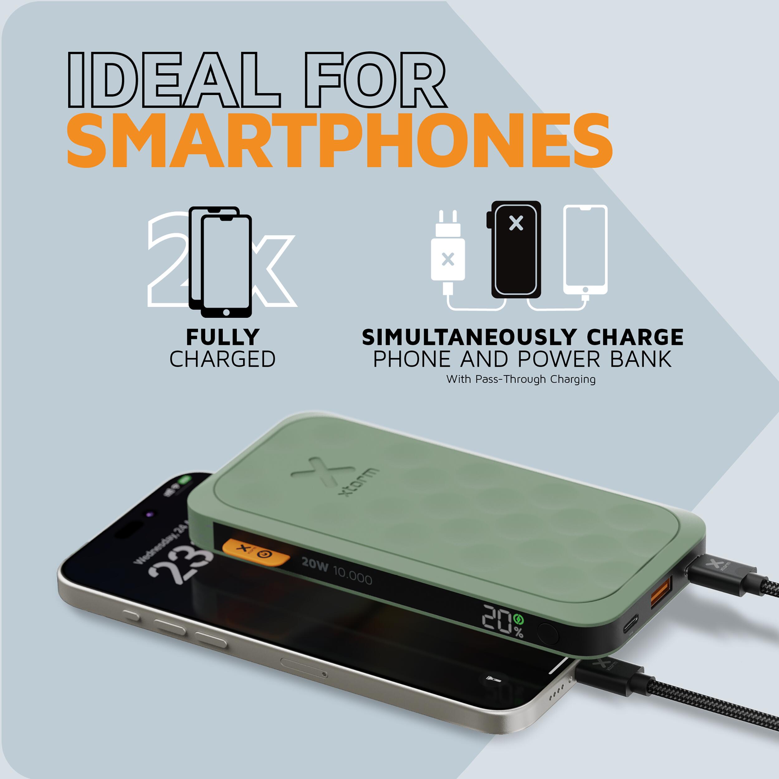 Xtorm Fuel Series 5 20W Batterie externe 10.000 mAh - Vert 3/4